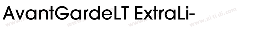 AvantGardeLT ExtraLi字体转换
